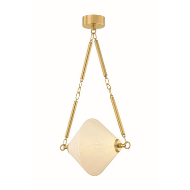 Solara 10W 1 LED Pendant 30.25 Inch Tall and 16.5 Inch Wide by Corbett - 555-17-VPB