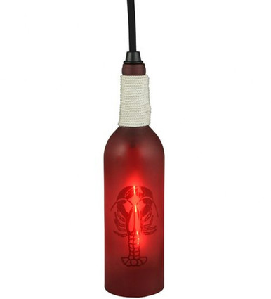 Coastal Collection Lobster One Light Wine Bottle Mini Pendant by Meyda - 124509