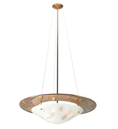 Metro Fusion Super Nova 3 Light Inverted Pendant 55 x 31 Inch by Meyda - 107810