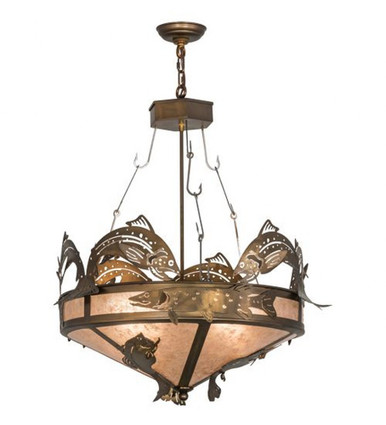 Catch of the Day 12 Light Inverted Pendant 52 x 72 Inches by Meyda Tiffany - 50172