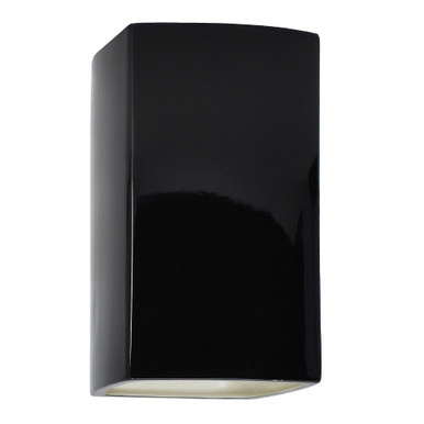 Ambiance Large ADA Rectangular Closed Top Wall Sconce by Justice Design - CER-5950