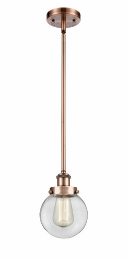 Beacon 1 Light Mini Pendant 9 Inch Tall and 6 Inch Wide by Innovations - 916-1S-AC-G202-6