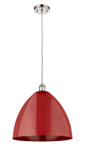 Plymouth Dome 1 Light Medium Cord Pendant 16 Inch Wide by Innovations - 516-1P-PLYM-16