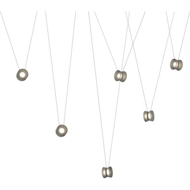 YO 78W 6 LED Pendant 6.25 Inch Tall and 156 Inch Wide by Sonneman - 3471-S6