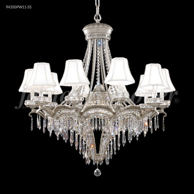 Dynasty Cast Brass 13 Light Large Chandelier by James Moder 94350PW-55 - 94350PW-55
