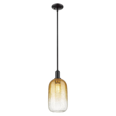 Brookhaven Cloche 1 Light Mini Pendant 15.63 and 7 Inch Wide by Innovations - 716-1S-BK-G482-7AM