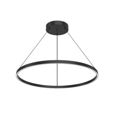 Cerchio 78W LED Round Pendant 1.38 Inch Tall and 35.38 Inch Wide by Kuzco - PD87736-BK-UNV-010