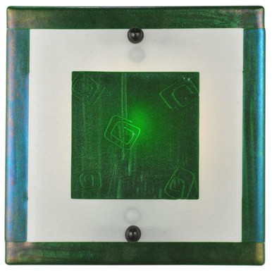 Metro Fusion Aventurine 1 Light Wall Sconce 12 x 12 Inches by Meyda Tiffany - 116815