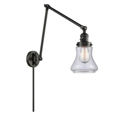 Bellmont 1 Light Adjustable Swing Arm Wall Sconce 30 X 8 by Innovations - 238-BK-G192