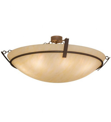 Covina 8 Light Semi Flush Mount 19 x 46.5 Inches by Meyda Tiffany - 165653