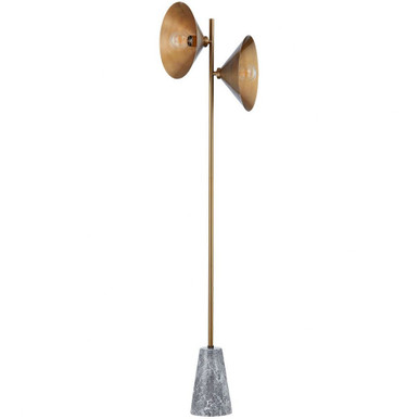 Bash 2 Light Floor Lamp In Modern Style 64 x 16.75 Inches by Troy - PFL1064-PBR