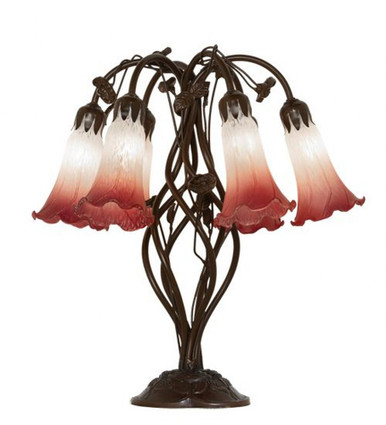 Pond Lily 6 Light Table Lamp 19 In H and 18.5 In W by Meyda Tiffany 258946 - 258946