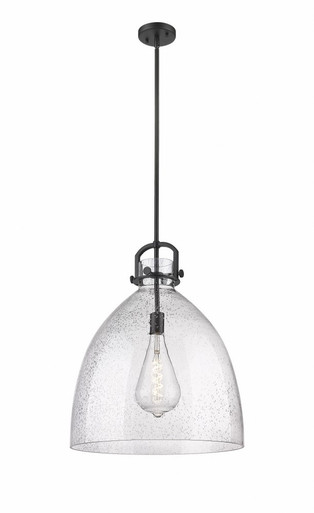 Newton Bell 1 Light Large Stem Pendant 18 Inch Wide by Innovations - 410-1SL-G412-18
