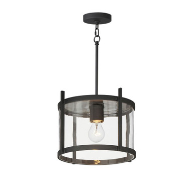 Belfry 1 Light 12 Inch Wide Outdoor Flush Mount by Maxim - 30061CLBK
