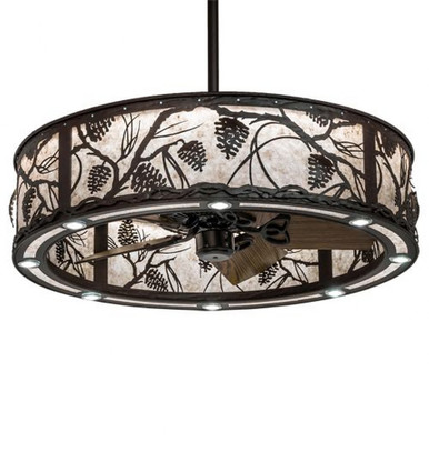 Whispering Pines 27W LED Fandelier 60 In H and 37 In W by Meyda Tiffany - 243631