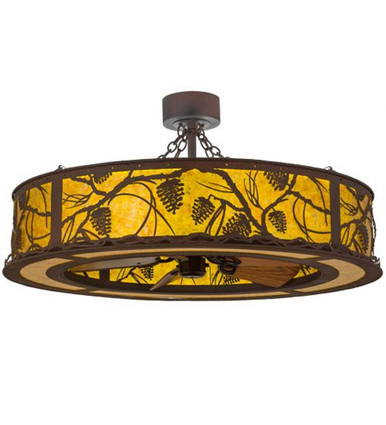 Whispering Pines 28W LED Fandelier 22 In H and 45 In W by Meyda Tiffany - 166742