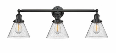 Cone 3 Light Bath Vanity 11 Inch Tall and 32 Inch Wide by Innovations - 205-OB-G44