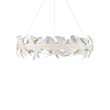 Tijereta 73W 1 LED Chandelier 15 x 40 Inches Wide by Currey Company - 9000-1262