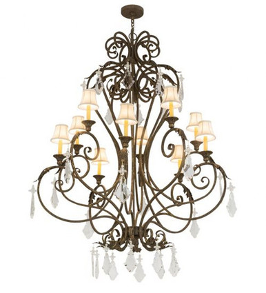 Josephine 10 Light Chandelier 70.5 x 48 In by Meyda Tiffany - 120429