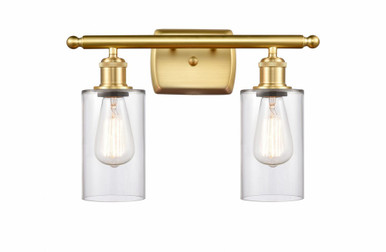Clymer 2 Light Bath Vanity 9.88 Inch Tall X 13.88 Inch Wide by Innovations - 516-2W-SG-G802