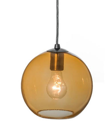 Bola Amber 1 Light Mini Pendant 10.5 x 8 Inches by Meyda Tiffany - 144333