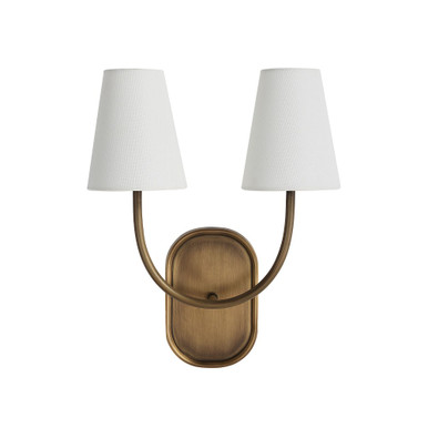Maddie 2 Light Wall Sconce 15.5 Inch Tall and 12 Inch Wide by Renwil Inc - WS156