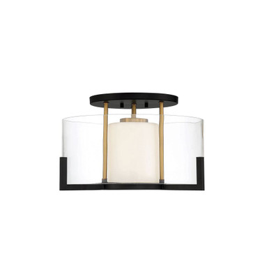 Eaton 1 Light 17 Inch Wide Semi Flush Mount by Savoy House - 6-1981-1-143