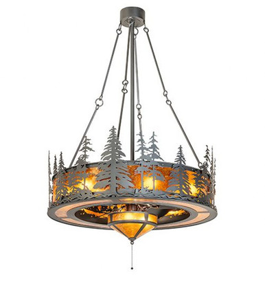 Tall Pines 8 Light Fandelier 65 In H and 44.5 In W by Meyda Tiffany - 273823
