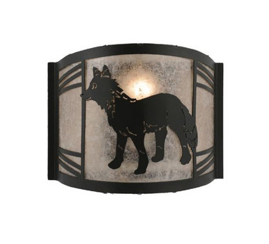 Fox on the Loose Left 1 Light Wall Sconce 9.5 x 11.75 Inch by Meyda Tiffany - 247049