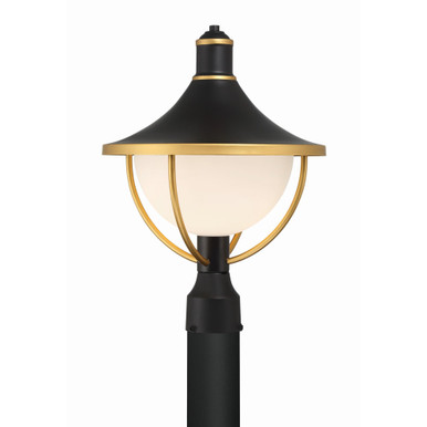 Atlas 1 Light Outdoor Post Mount 18.5 x 13.5 Inches by Crystorama - ATL-709-MK-TG