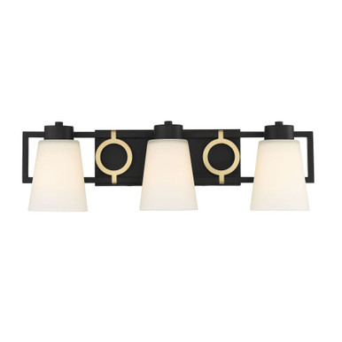 Russo 3 Light Bath Vanity 7.25 Inch Tall and 24 Inch Wide by Savoy House - L8-4450-3-143