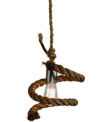 Rope 1 Light Mini Pendant 72 x 9.5 Inches by Meyda Tiffany - 152480