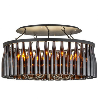 Tuscan VWineyard Estate 12 Light Wine Bottle Chandelier 20.5 x 38 by Meyda - 158309
