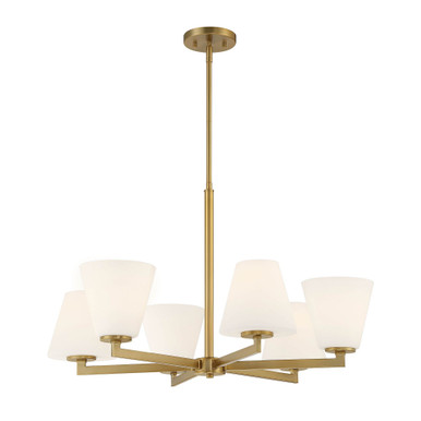 Palmyra 6 Light Large Chandelier by Designers Fountain - D255M-6CH-BG