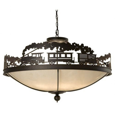 Train 8 Light Inverted Pendant 30 x 48 Inches by Meyda Tiffany - 146478