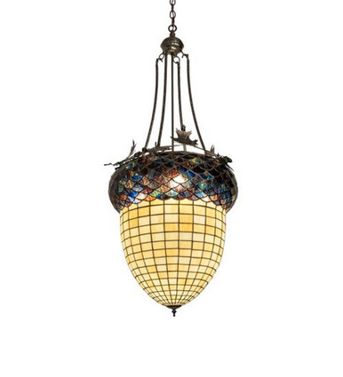 Greenbriar Oak 3 Light Inverted Pendant 56 x 22 Inches by Meyda Tiffany - 220216