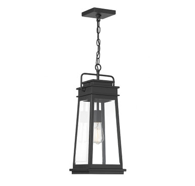 Boone 1 Light Small Outdoor Pendant by Savoy House - 5-816-BK
