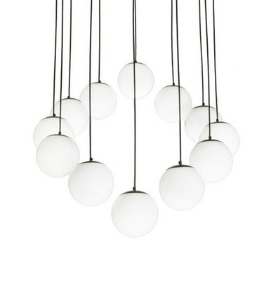 Bola 12 Light Cascading Pendant 11 x 40 Inches by Meyda Tiffany - 189714
