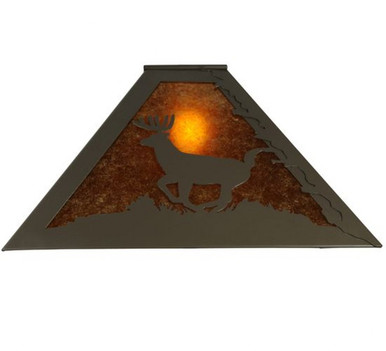 Lone Deer Square Glass Shade by Meyda Tiffany 137585 - 137585