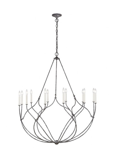 Richmond 12 Light Oversized Chandelier by Visual Comfort Studio - cc11312wgv