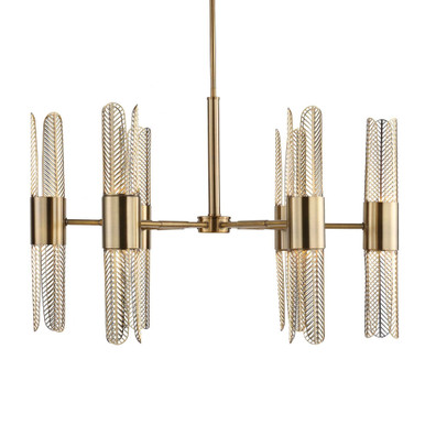 Cret 96W 12 LED Chandelier 20.63 Inches Tall X 31 Inches Wide by Uttermost - 21391