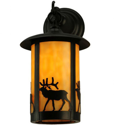 Fulton Elk Hanging Wall Sconce 15 x 8 Inches by Meyda Tiffany - 140655