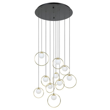 Portocolom 300W 10 LED Light Large Pendant by Eglo - 206084A