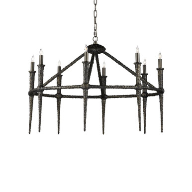 Blackthorn 8 Light Chandelier 26 x 36.5 Inches Wide by Currey Company - 9000-1236