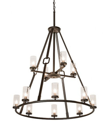 Loxley Hugo 12 Light Chandelier 58 x 38 In by Meyda Tiffany - 189559