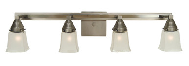 Mercer 4 Light Vanity Light 32 Inch Wide by Framburg - 4774 SP/PN