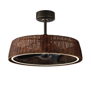 Tulum 30W 1 LED Fandelight 18.5 Inches Tall and 29 Inches Wide by Maxim - 61012RADBZ