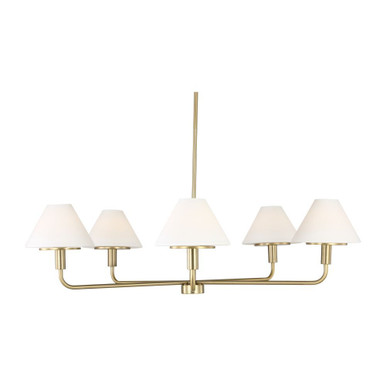 Mendota 5 Light Chandelier 10.75 Inch Tall and 40 Inch Wide by Generation - GLC1235