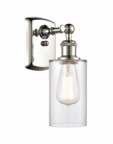 Clymer 1 Light Wall Sconce 9.88 Inch Tall and 3.88 Inch Wide by Innovations - 516-1W-PN-G802