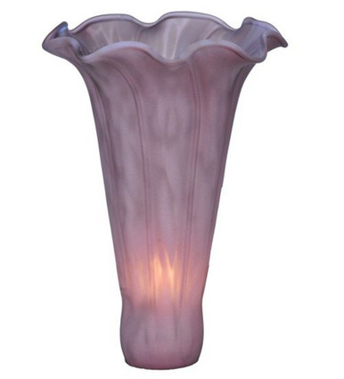 Lavender Pond Lily 3 Inch x 5 Inch Glass Shade by Meyda Tiffany - 12911